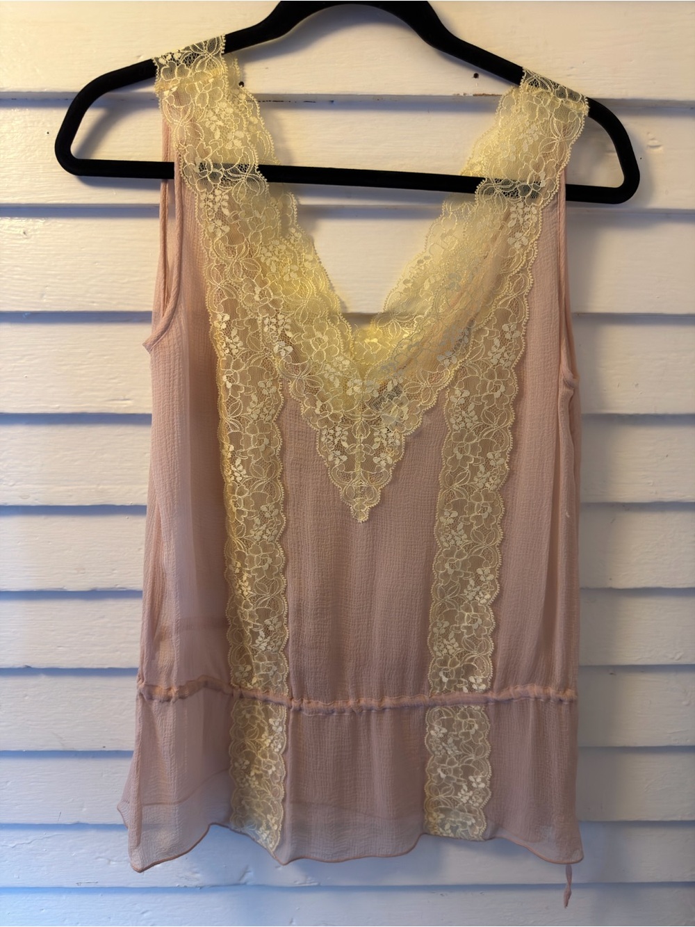 Vintage polo jeans silk top XS